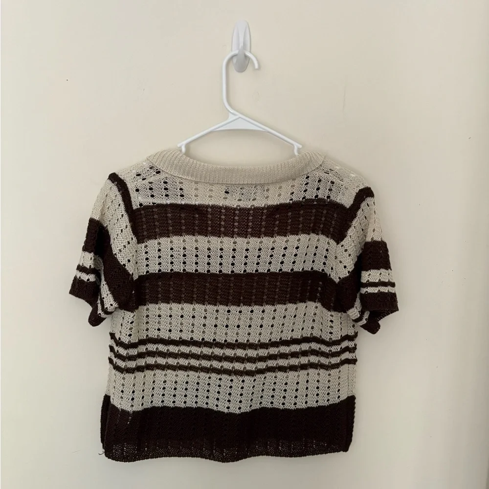 Motel Rocks striped button top - Picture 2 of 2